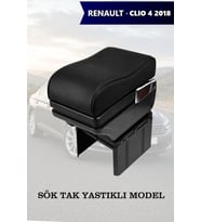 renault clio 4 2018 kol dayama Siyah Yastıklı Lüks geniş model Deri