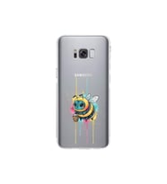 Samsung Galaxy S8 Plus ile uyumlu Splash arı tasarımlı şeffaf silikon kılıf