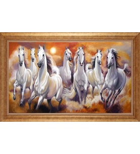 EV İŞYERİ OFİS İÇİN ALTIN ÇERÇEVELİ PASPARTULU TABLO VB104
