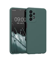 Galaxy A23 4G Kılıf First Silikon - Koyu Yeşil