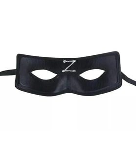 Zorro Maskesi Arkadan Lastikli Z Baskılı (5047)