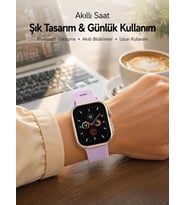 Bluetooth Telefon Görüşmesi, Nabız Ölçümü Ve Uyku Takibi Özellikli Akıllı Saat