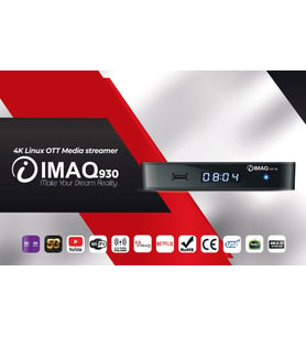 Imaq 930 4K Linux Akıllı Medya Oynatıcı Kutusu – 8GB eMMC, 1GB RAM, 5G WiFi, 4K UHD