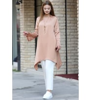 Armin Tesettür Tunik Camel