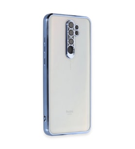 Xiaomi Redmi Note 8 Pro Kılıf Kamera Korumalı Lensli Silikon - Açık Mavi