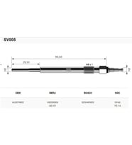 Svac Volkswagen Jetta-Touran 2.0 Kizdirma Isitma Bujisi 4 Adet