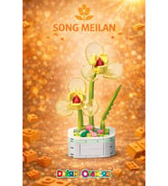 Mikro Blok Kristal Song Meilan Çiçek Lego - Lego Setleri Mini Lego - Çiçek Lego - Blossom Çiçek Lego