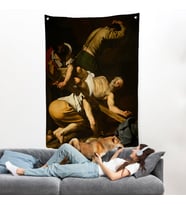 Caravaggio - Aziz Petrus'un Çarmıha Gerilmesi Duvar Örtüsü - Crucifixion of Saint Peter-8106