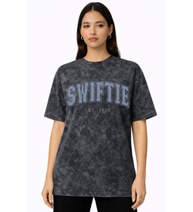 Taylor Swift Swiftie Şarkıcı Baskılı Unisex Oversize Vintage Yıkamalı Tişört