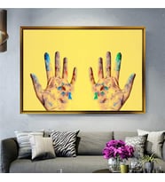 Altın Çerçeveli dekoratif tablo a644 (Gold)
