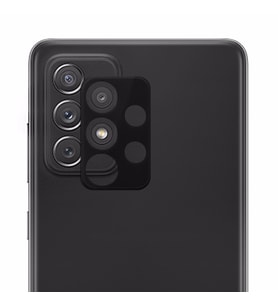 Microsonic Samsung Galaxy A72 Kamera Lens Koruma Camı V2 Siyah