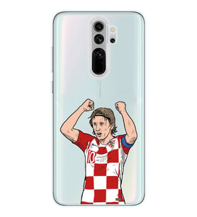 Redmi Note 8 Pro Uyumlu Luka Modric Tasarımlı Şeffaf Telefon Kılıfı