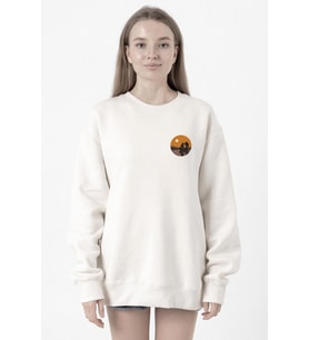 One Piece Anime Thousand Sunny Beyaz Kadın 2ip Sweatshirt