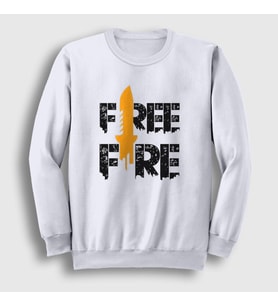 Presmono Unisex Beyaz Knife V2 Free Fire Sweatshirt 233159tt (Beyaz)