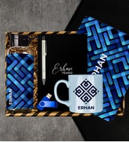 eJOYA Kişiye Özel Defter & Kalem & Kupa & Matara & Mousepad & Usb Bellek Hediye Kutusu 113085
