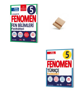 Fenomen 5. Sınıf Maarif Fen Bilimleri ve Türkçe Fasikülleri Soru Bankası + Telefon Standı