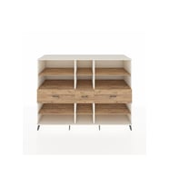 Kronos Dolap 9 Raflı 3 Çekmeceli  220x59x163 Aytaşı-Çam
