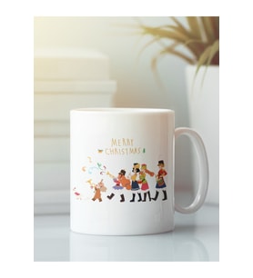 Beyaz Kupa Bardak Yeni Yıl Yılbaşı