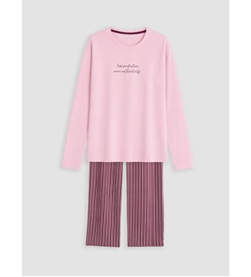 LCW DREAM Kırmızı Bisiklet Yaka Kadın Pijama Takımı