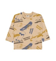 Civil Baby Kaykay Baskılı 6-18 Ay Sweatshirt - Bej (Taş)