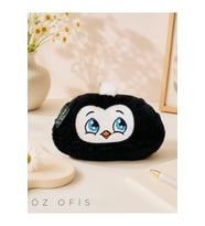 Sevimli Penguen Tasarımlı Peluş Kalem Kutusu, Şık ve Renkli Aksesuar