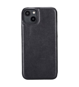 Apple iPhone 14 Plus Uyumlu Deri Arka Kapak ROCK RST1 (Siyah)