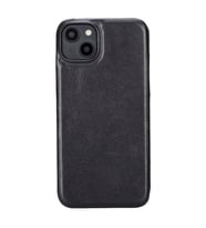 Apple iPhone 14 Plus Uyumlu Deri Arka Kapak ROCK RST1 (Siyah)