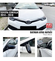 Toyota Corolla Yarasa Ayna Kapağı Piano Black Parlak Siyah