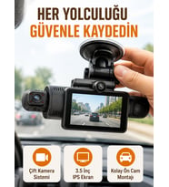 Otomatik Kayıtlı Full HD Araç Kamerası – Döngüsel Kayıt ve Hareket Algılama