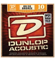 Jim Dunlop DAB1048 Extra Light 80/20 Bronze Akustik Gitar Tel Seti (10-48)