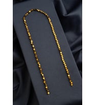 Hematit Doğal Taş Parlak Gold Yonca Kesim 4x4mm Dizi [AA]