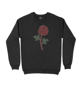 Güllü Siyah Sweatshirt
