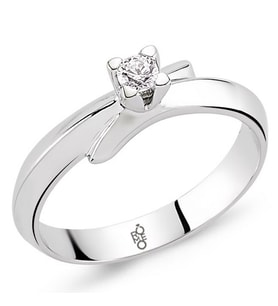 Romeo Pırlanta 0.21 Ct Tektaş Yüzük RM20055 (Çok Renkli)