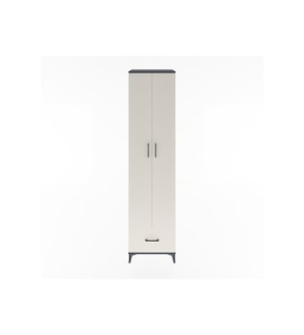 Hyperion Dolap 6 Raflı Tek Çekmeceli 2 Kapaklı 60x44x243 Antrasit-Aytaşı