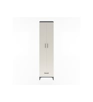 Hyperion Dolap 6 Raflı Tek Çekmeceli 2 Kapaklı 60x44x243 Antrasit-Aytaşı