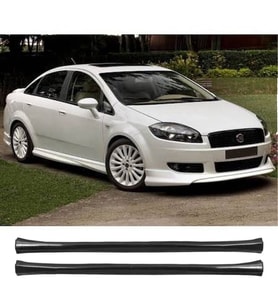 Fiat Linea Yan Marşpiyel Seti Plastik 2 Adet Mat Siyah 2009 2010 2011 2012 2013 2014 2015 2016 karlık+ek+bodykit