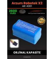Arzum AR4301 Robotek X2 2600mAh Robot Süpürge Bataryası - Gerçek Kapasite, Maksimum Güvenlik