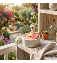 Mumelia Candles Renkli Patiler – Doğal Soya Taştozu Kedi Tasarım Mum - Minik Çiçekler