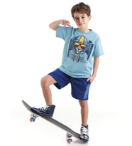 Tigers Erkek Çocuk T-shirt Şort Takım (Lacivert-Mavi)