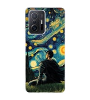 Xiaomi Mi 11T - 11T Pro Uyumlu Berserk The Starry Night Tasarımlı Şeffaf Telefon Kılıfı
