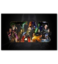 Cakatablo Star Wars Yazı Kompozisyon MDF Tablo