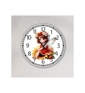 bilge Tasarım Çocuk Odası Duvar Saati 30 x 30 CM (Karışık)