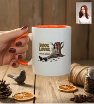 Kişiye Özel Karikatürlü Book Lover Kupa Bardak Doğum Günü Hediyesi