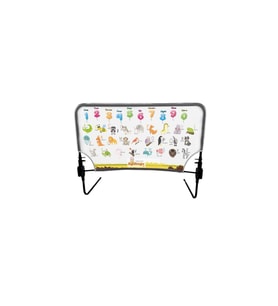 Sayılar Ve Harfler Öğretici Katlanabilir Yatak Bariyeri 90cm (Desenli)