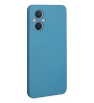 Newface Oppo Reno 7 Lite Kılıf Nano içi Kadife Silikon - Mavi