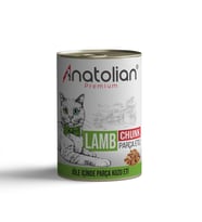 Anatolian Premium Adult Lamb Kuzulu Parça Etli Kedi Konservesi 400 gr (Kahverengi)