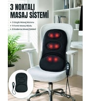 Titreşimli Masaj Koltuk Minderi Kademe Şiddet Ayarlı Isıtma Fonksiyonlu Masaj Pedi