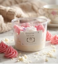 KUTU FESTİVALİ PEMBE KURABİYE KOKULU MUM PINK CAKE SCENTED CANDLE