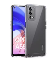 Ally OPPO A55 4G Kılıf Kamera Korumalı Ultra İnce Şeffaf Silikon Kılıf-(5775) - LOHO4913-171