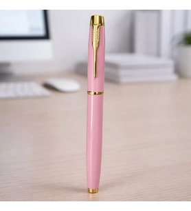 Premium Pembe Metal Roller Kalem